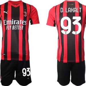 AC Mailand Diego Laxalt #93 Herren Heimtrikot Trikotsatz Kurzarm (+ Kurze Hosen)