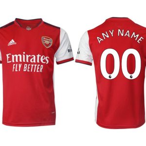 Anpassbare Arsenal Heimtrikot 2022 rot Kurzarm-1