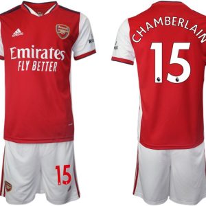 Arsenal Heimtrikot 2022 Chamberlain 15# Herren rot Kurzarm + Kurze Hosen