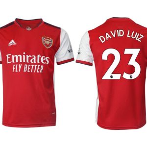 Arsenal rot Home Shirt 2022 Outsize with David Luiz 23 printing