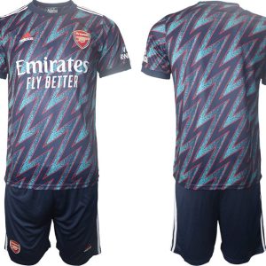 FC Arsenal 2022 Herren blau Ausweichtrikot 3rd Kit Fussball Trikotsatz