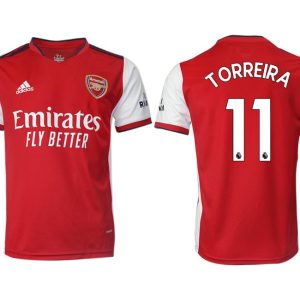 FC Arsenal 2022 Herren Heimtrikot rot/weiß mit Aufdruck Torreira 11