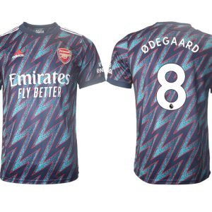 FC Arsenal Auswärtstrikot 2021/22 3rd Trikot blau mit Aufdruck ØDEGAARD 8