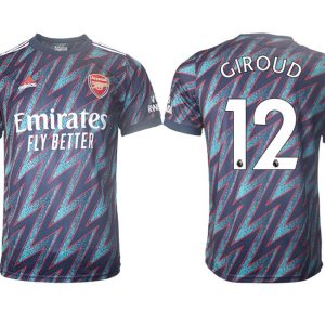 FC Arsenal Auswärtstrikot 2022 3rd Trikot blau mit Aufdruck Giroud 12