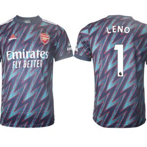 FC Arsenal Auswärtstrikot 2022 3rd Trikot blau mit Aufdruck LENO 1