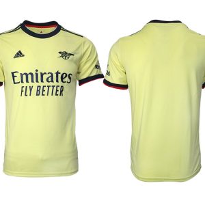 FC Arsenal Gelbe Trikots Auswärts 2022 Trikot mit eigenem Namen und Nummer