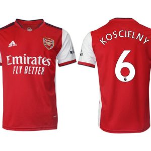 FC Arsenal London 2022 Koscielny 6# Herren Heimtrikot rot/weiß Fußballtrikots