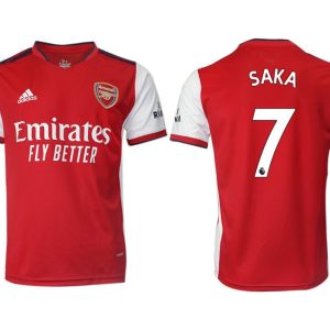 FC Arsenal London 2022 SAKA 7 Herren Heimtrikot rot/weiß Fußballtrikots