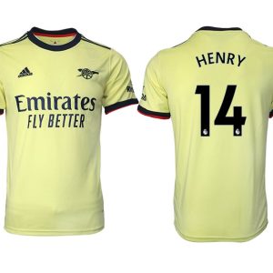 FC Arsenal London Auswärts Trikot 2022 Gelb mit Aufdruck Henry 14