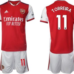 FC Arsenal London Trikot Home 2022 Torreira 11# Herren rot Kurzarm + Kurze Hosen