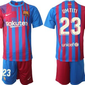 FC Barcelona 2021/22 Herren Heimtrikot blau/rot mit Aufdruck UMTITI 23