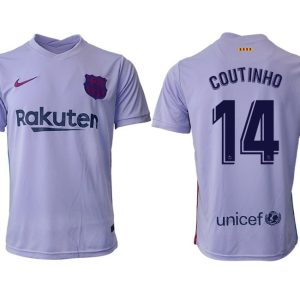 FC Barcelona Auswärtstrikot 2021/22 Herren mit Aufdruck Coutinho 14