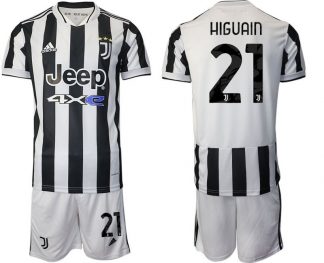 Günstige Fußballtrikots Juventus Heimtrikot 2022 mit Aufdruck Higuain 21-1