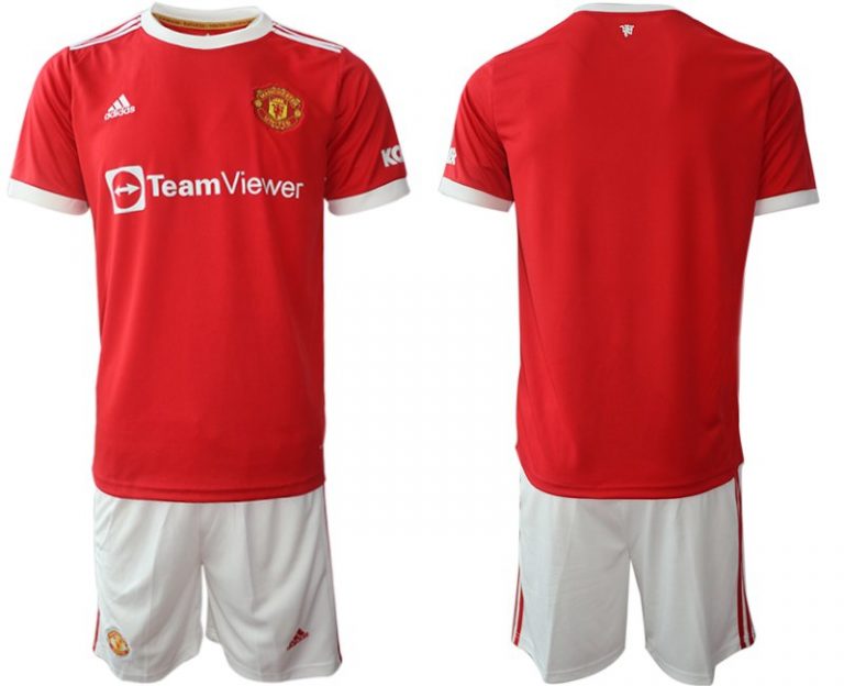 Günstige Fußballtrikots Manchester United Trikot Home 2022 Rot bestellen-3