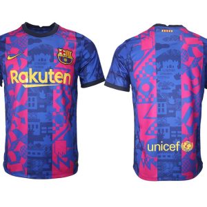 Herren Drittes Trikot FC Barcelona Third Stadium Shirt 2021/22 dunkelblau/gelb