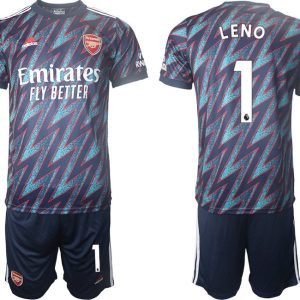 Herren FC Arsenal 2022 blau Ausweichtrikot LENO 1 + Kurze Hosen