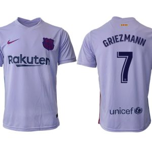 Herren Fußballtrikot FC Barcelona 21-22 Auswärts Trikot mit Aufdruck Griezmann 7