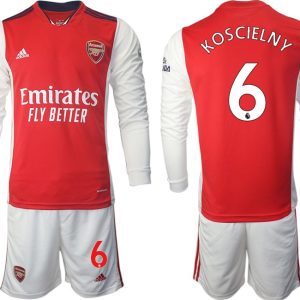 Home Langarmtrikot Arsenal 2022 in rot mit Aufdruck KOSCIELNY 6