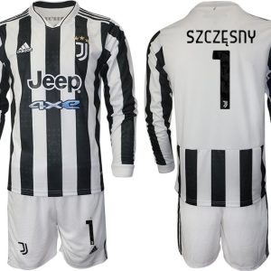 Juventus Wojciech Szczesny #1 Herren 2022 Heimtrikot Langarm + Kurze Hosen