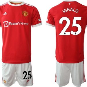 Manchester United Fußballtrikot IGHALO 25 Heim Trikotsatz rot im Sale