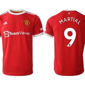 Manchester United Martial 9 Trikot Home 2022 Rot Kurzarm günstig