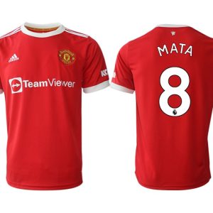 Manchester United Mata 8 Trikot Home 2022 Rot Kurzarm günstig