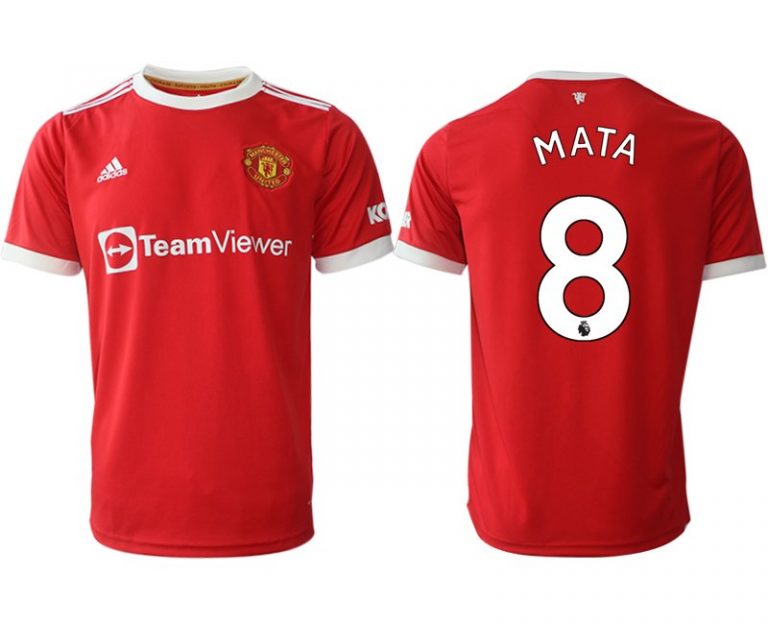 Manchester United Mata 8 Trikot Home 2022 Rot Kurzarm günstig