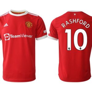 Manchester United Rashford 10 Home 2022 Rot Trikot günstig