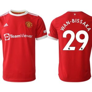 Manchester United Wan-Bissaka 29 Herren Heimtrikot 2022 Rot günstig