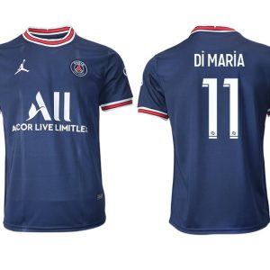 Paris Saint Germain Heimtrikot 2021/22 dunkelblau/weiß mit Aufdruck Di María 11