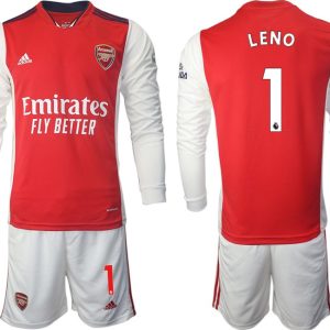 Personalisierbar Trikotsatz FC Arsenal Heimtrikot 2022 Langarm weiß/rot LENO 1