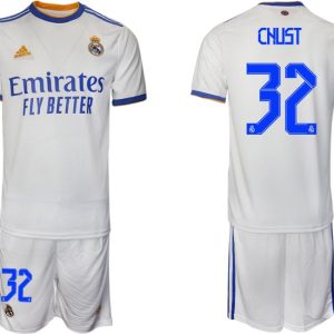 Real Madrid Heimtrikot 2022 weiß blau mit Aufdruck Chust 32-1