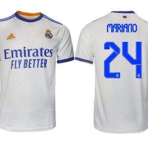 Real Madrid Heimtrikot 2022 weiß blau mit Aufdruck Mariano 24