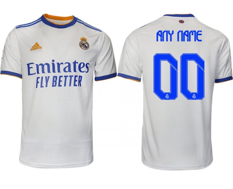 Real Madrid Herren Heimtrikot 2022 weiß blau ein Trikot für Fans zum Feiern-1