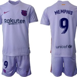 Trikot für draußen FC Barcelone 2021/22 Auswärtstrikot mit Aufdruck Memphis 9-1