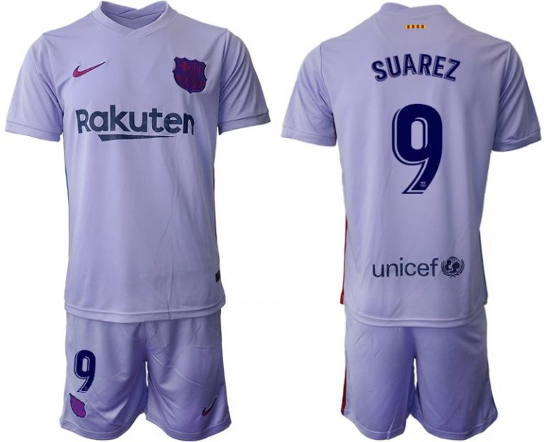 Trikot für draußen FC Barcelone 2021/22 Auswärtstrikot mit Aufdruck SUAREZ 9-1