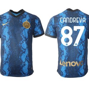 Antonio Candreva #87 Inter Milan Fußball Trikot Kurzarm Herren Heimtrikot