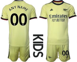 Arsenal FC Auswärts Trikot 2021/22 Away Shirt für Kinder Gelb-1