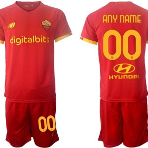 AS Roma Herren Heimtrikot 2022 Fußballtrikot Kurzarm rot-1