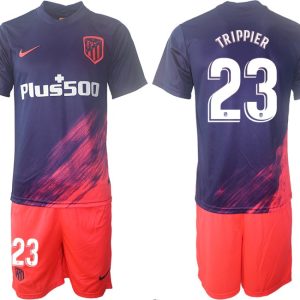 Atlético Madrid Auswärtstrikot 2021/22 dunkelblau/pink mit Aufdruck TRIPPIER 23