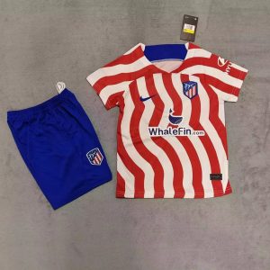 Atlético Madrid Heimtrikot 2021-22 rot/weiß mit Aufdruck J.M.Giménez 2