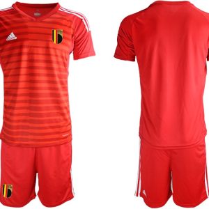 Belgium Red 2018 FIFA World Cup Goalkeeper Soccer Jersey