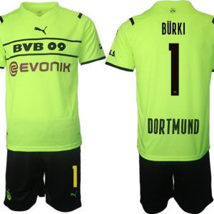 BVB Borussia Dortmund 2022 CUP Trikot Herren gelb/schwarz mit Aufdruck Bürki 1