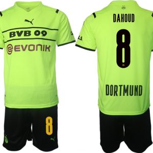 BVB Borussia Dortmund 2022 CUP Trikot Herren gelb/schwarz mit Aufdruck Dahoud 8