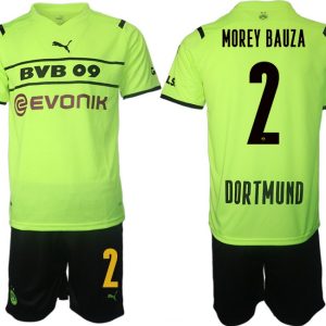 BVB Borussia Dortmund 2022 CUP Trikot Herren gelb/schwarz mit Aufdruck Morey Bauza 2