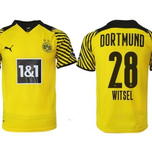 BVB Borussia Dortmund 2022 Heimtrikot gelb mit Aufdruck Witsel 28