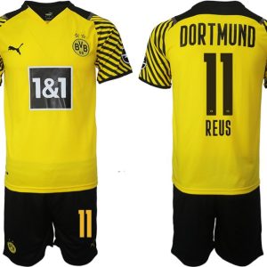 BVB Borussia Dortmund Heimtrikot Herren 2022 Reus 11# Gelb Schwarz Trikotsatz