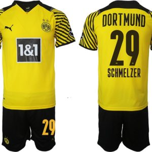 BVB Schmelzer 29 Trikotsatz Borussia Dortmund 2022 Herren Heimtrikot Gelb Schwarz