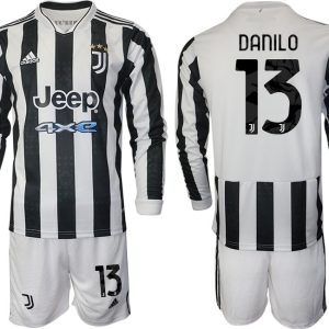 Danilo 13# Juventus Turin Herren 2022 Fußball Langarm + Kurze Hosen