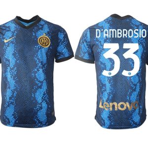 Danilo D’Ambrosio #33 Inter Milan Herren Fußball Trikot 2022 Heimtrikot Kurzarm